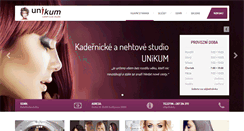 Desktop Screenshot of kadernictvi-unikum.cz